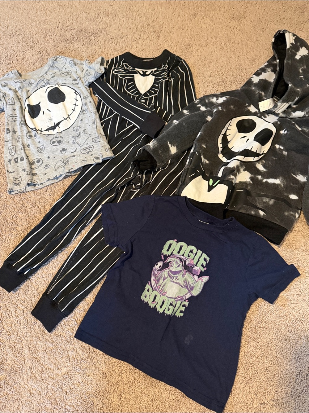 Nightmare Before Christmas Kids Set - Black & Gray